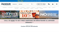 Desktop Screenshot of 24hourwristbands.com